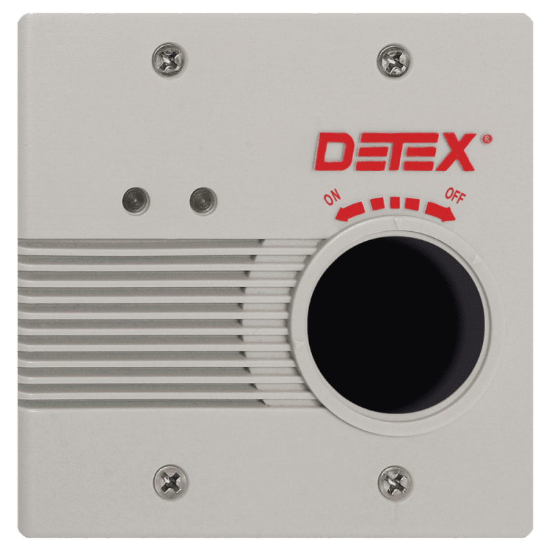 EAX-2500 Series - Wall Mount, Surface Mount AC/DC Powered Alarm, EA-561 Warning Sign and Black Box Included, Gray EAX-2500 Series - Wall Mount, Surface Mount AC/DC Powered Alarm, EA-561 Warning Sign and Black Box Included, Gray